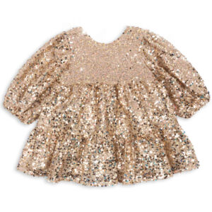 Lila palliet kjole (3 år/98 cm) - Konges Sløjd