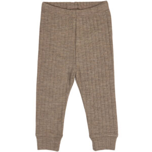 Uld rib bukser m. foldbare fødder (18 mdr/86 cm) - Müsli by Green Cotton