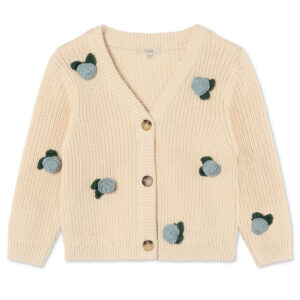 Flower cardigan (3 år/98 cm) - Fliink