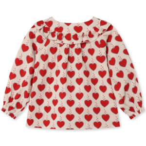 Winter heart bluse (3 år/98 cm) - Fliink