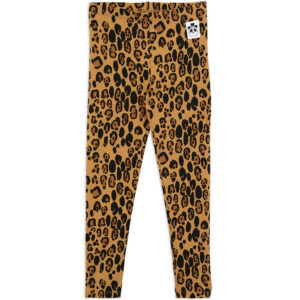 Lyocell leopard leggings (104-110 cm) - Mini Rodini