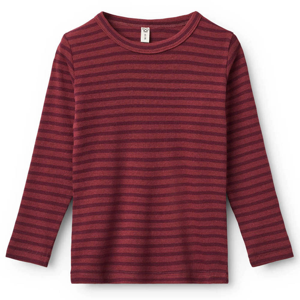 689dd15614ff6201-2024_Milano_Modal_Rib_T-shirt_Red_Grape_Stripe_1 Milano bluse - modal rib (18 mdr/86 cm) - House of Kids