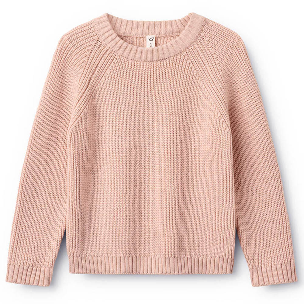 689dd305de364405-2025_Lorient_Knit_Sweater_Rose_Solid_1l Lorient striktrøje (18 mdr/86 cm) - House of Kids