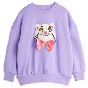 Organic cat sweatshirt (92-98 cm) - Mini Rodini
