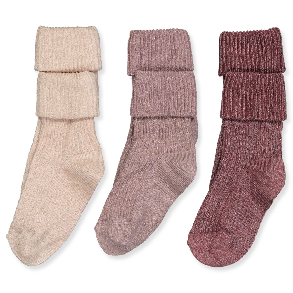 689f2698e25b799031-4070_-2_Front_website 3-pak Ida glitter strømper (19-21) - Mp Denmark