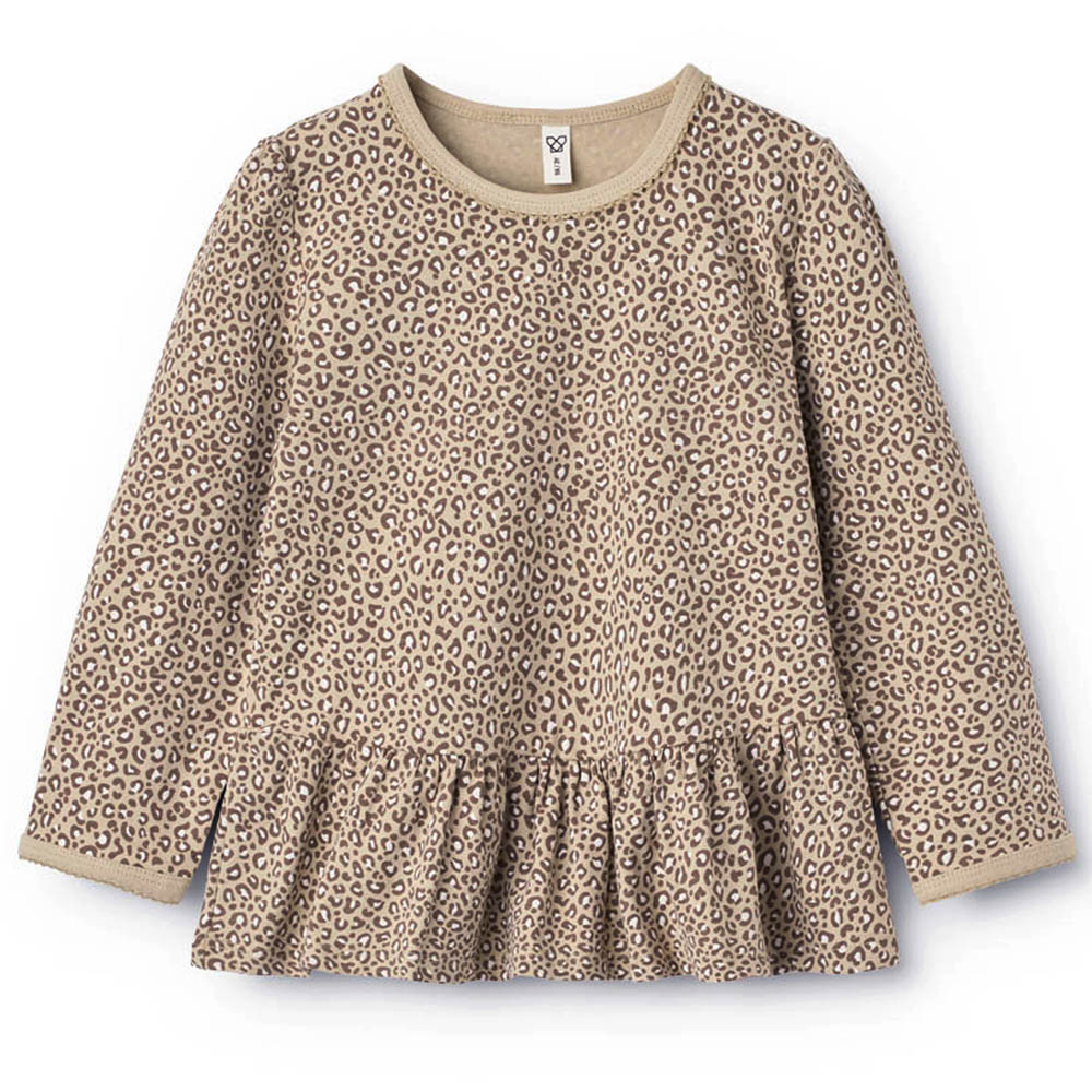 68a4674a29592302-2025_Paris_Jersey_Shirt_LS_Sand_w_Brown_Leo_Print Paris bluse - jersey (18 mdr/86 cm) - House of Kids