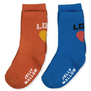 Heart strømper (XS (2-3 år)) - Jelly Mallow