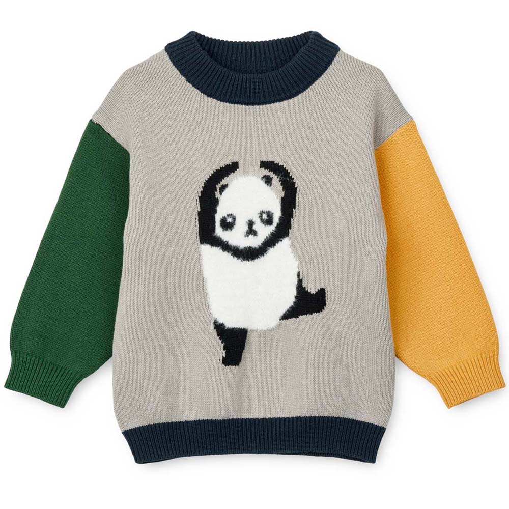 68bfe0826711fLW20077_2741_1 Orlane striktrøje (134-140 cm) - Liewood