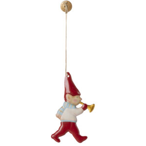 Metalophæng - nisse m. trompet (One size) - Maileg