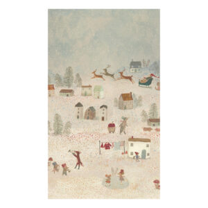 Gavepapir - santa is coming (One size) - Maileg