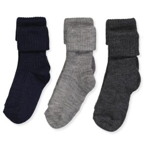 3-pak rib uldstrømper (17-18) - Mp Denmark