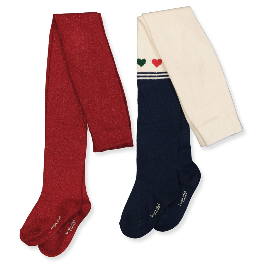 68e60af8746f1104171-mix_-2_Front_website 2-pak strømpebukser (92-98 cm) - Konges Sløjd