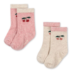 Cherry 2-pak strømper (17-18) - Konges Sløjd