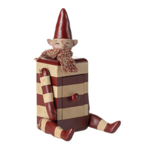 Rød nisse med skuffe  (One size) - Maileg