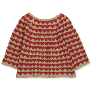 Striktrøje, hjerte (3-4 år) - Maileg