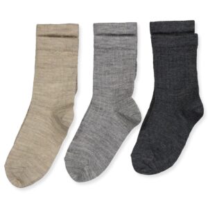 3-pak rib uldstrømper (29-32) - Mp Denmark