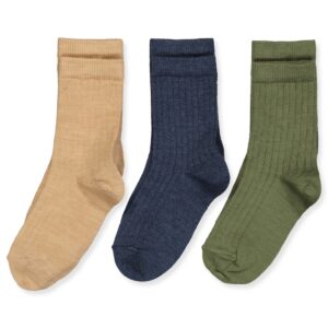 3-pak rib uldstrømper (29-32) - Mp Denmark