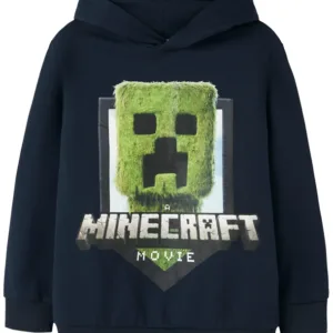 Name It Minecraft Hættetrøje - NKMOL Creeper - Navy Blazer - Name It