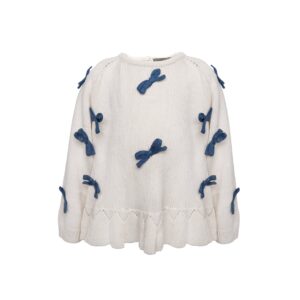 Sløjfe sweater - Ivory / 62 - Hanevild