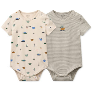 Organic Yanni 2-pak bodystocking (62-68 cm) - Liewood