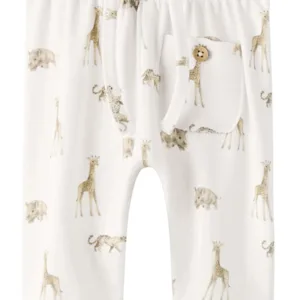 Lil Atelier Bukser - Gayo Elo Coconut Milk - Animals African - Lil Atelier