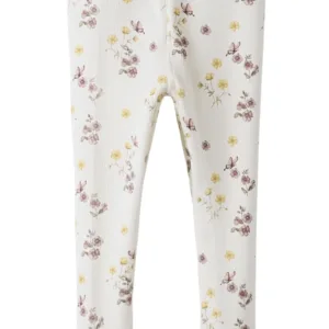 Lil Atelier Leggings - NMFGAVO EFI - Coconut Milk Flower Mix - Lil Atelier