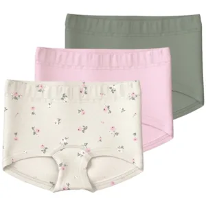 Name It Hipster - 3-pak NMFTIGHTS - Jet Stream Flower/Ballerina/Shadow - Name It