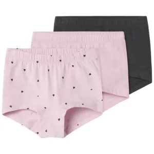 Name It Hipster - 3-pak NMFTIGHTS - Winsome Orchid Hearts - Name It