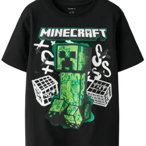 Name It T-shirt - Minecraft NKMDI - Black - Name It