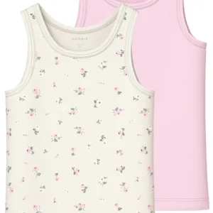 Name It Undertrøje - 2-pak NMFTANK TOP - Jet Stream Flower Ballerina - Name It