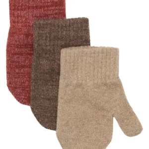 Mikk-Line Luffer - 3-pak - Apple Butter/Chocolate Chip/Doeskin m. glitter - Mikk-Line