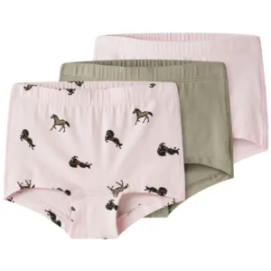 Name It Hipster - 3-pak NMFTIGHTS - Ballerina/Vintage Khaki - Name It