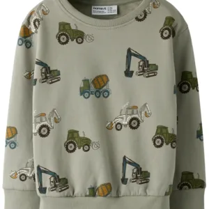 Name It Traktor Sweatbluse - nmmBASIL - Dried Sage - Name It