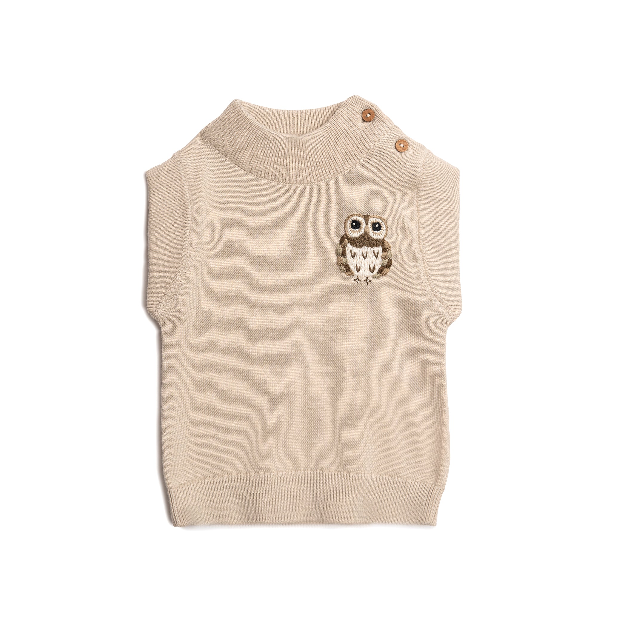 Arthur_vest_-_baby-Blouses-HV1554483-Summer_sand Arthur vest - baby - Summer sand - 62 - Hanevild