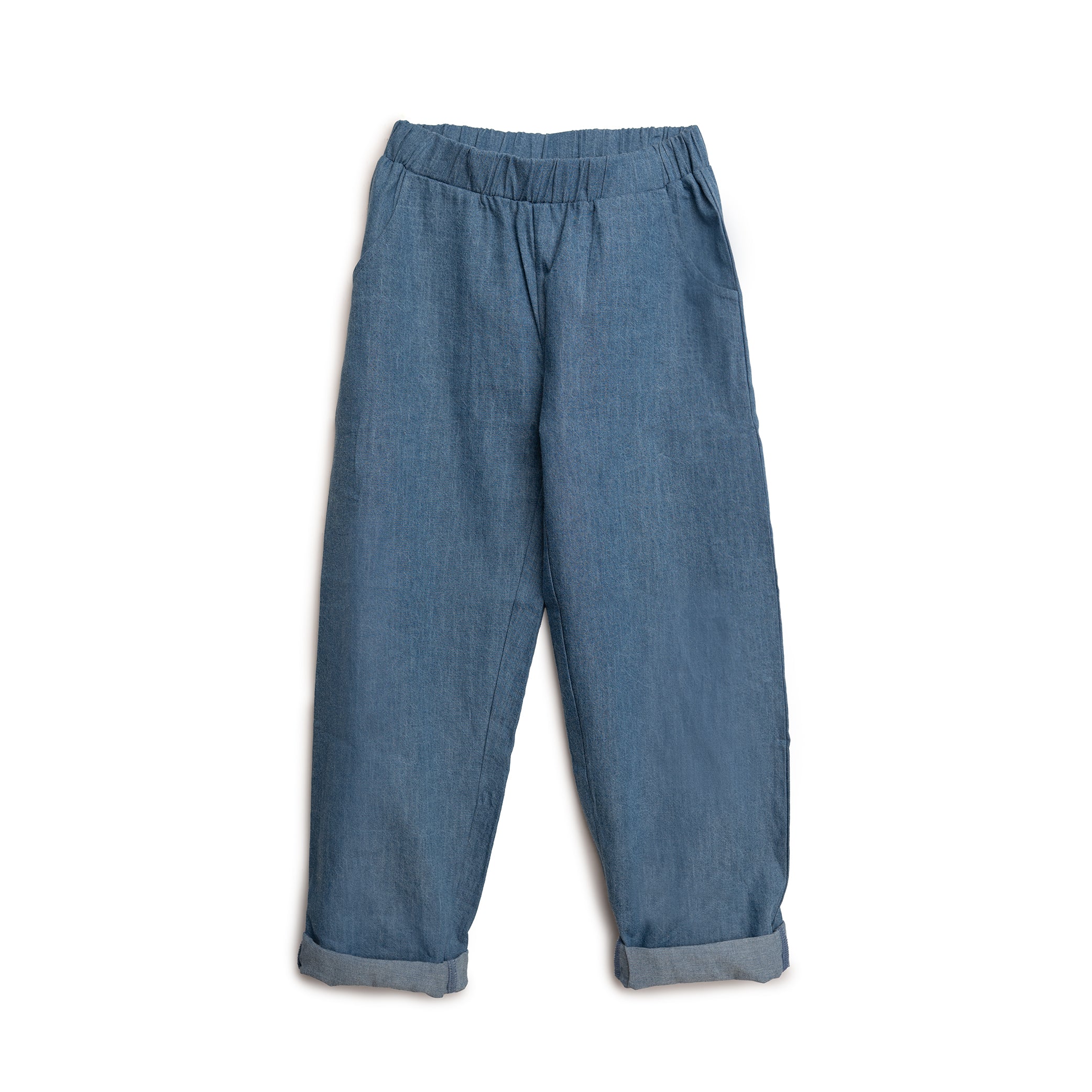 Denim_bukser_-_dreng_pige-Pants-HV1554466-denim Denim bukser - dreng, pige - denim - 86/92 - Hanevild