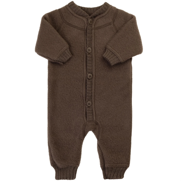 Joha-Ulddragt-Brun-knapper Joha Ulddragt Brun med knapper - Joha