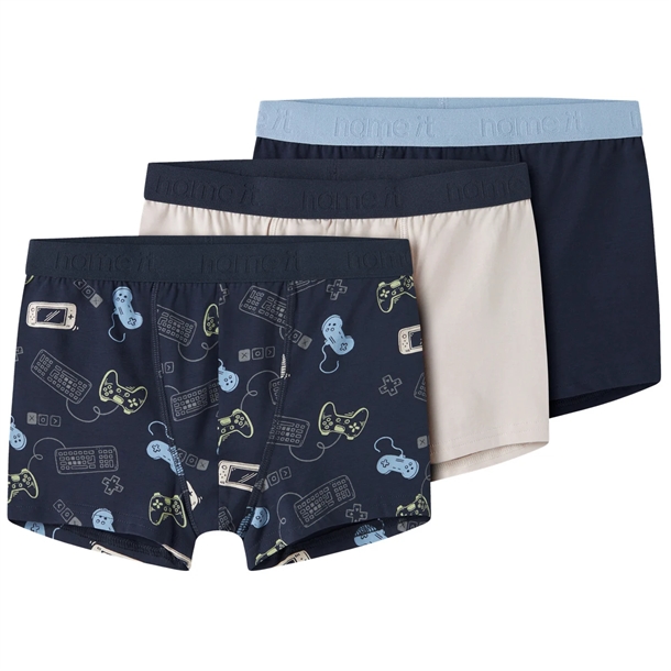 Name-It-Boxershorts-3-pak-Navy-Gamer Name It Boxershorts - 3-pak - Navy Gamer - Name It