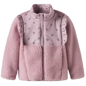 Name It Fleece Jakke - nmfMinna Teddy - Keepsake Lilac - Name It