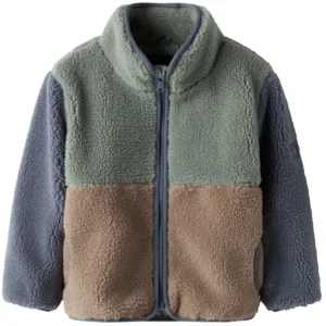 Name It Fleece Jakke - nmmMimba Sherpa - Chinois Green - Name It