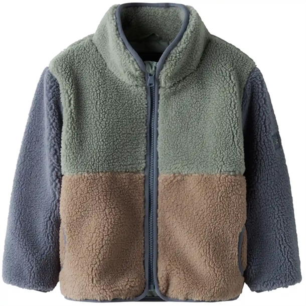 Name-It-Fleece-Jakke-nmmMimba-Sherpa-Chinois-Green Name It Fleece Jakke - nmmMimba Sherpa - Chinois Green - Name It