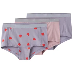 Name It Hipster - 3-pak - Lavender Hearts - Name It