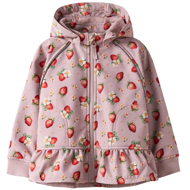 Name-It-Softshell-Jakke-nmfAlfa08-Keepsake-Lilac-STRAWBERRY Name It Softshell Jakke - nmfAlfa08 - Keepsake Lilac STRAWBERRY - Name It
