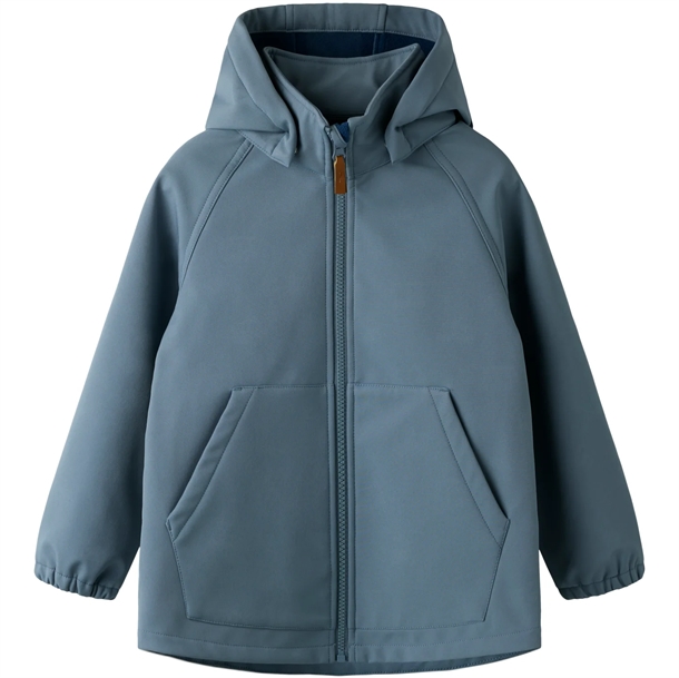 Name-It-Softshell-Jakke-nmmAlfa08-Flint-Stone Name It Softshell Jakke - MAGIC - nmmAlfa08 - Flint Stone - Name It