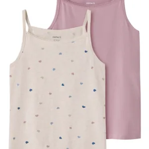 Name It Undertrøje - nkfStrap Top - 2-pak - Peyote Hearts - Name It