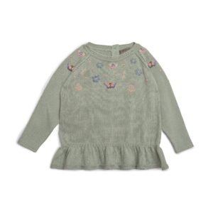 Sandra bluse - sage - 86/92 - Hanevild