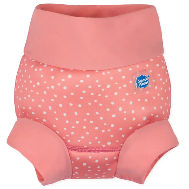 Splash-About-Blebadebukser-Happy-Nappy-Pink-Dotty Splash About Blebadebukser - Happy Nappy - Pink Dotty - Splash About