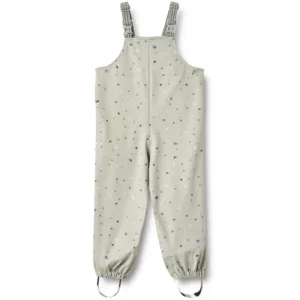 Wheat Regnbukser med seler - Charlo - Light Flint Letters - Wheat