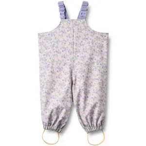 Wheat Regnbukser med seler - Charlo - Lilac Petunias - Wheat