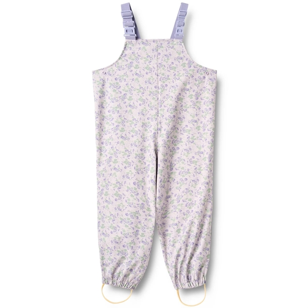 Wheat-Regnbukser-med-seler-Charlo-Lilac-Petunias Wheat Regnbukser med seler - Charlo - Lilac Petunias - Wheat