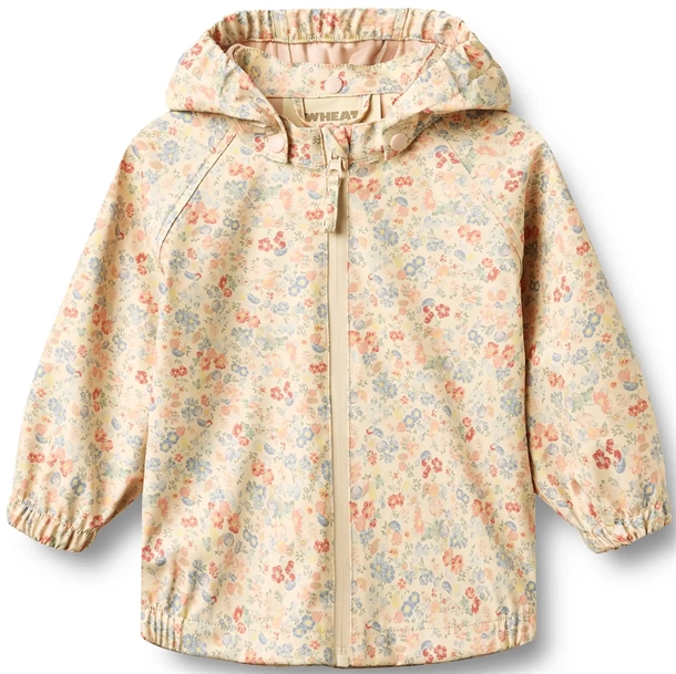 Wheat-Regnjakke-Chardy-Flowers-and-Seashells-baby Wheat Regnjakke - Chardy - Flowers and Seashells - Wheat